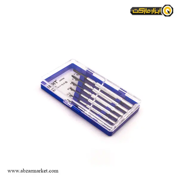 ست پیچ گوشتی ساعتی چهارسو لایت 6 عددی مدل 1010