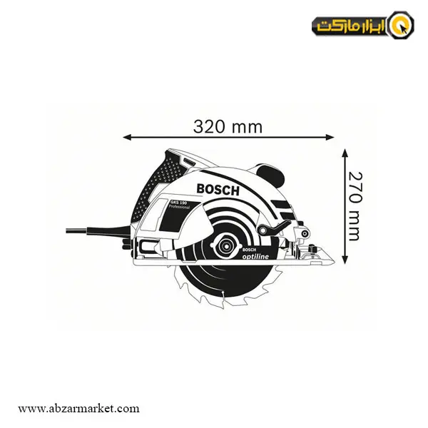 اره دیسکی بوش 190 میلی متر مدل GKS 190 اره دیسکی بوش 190 میلی متر مدل GKS 190