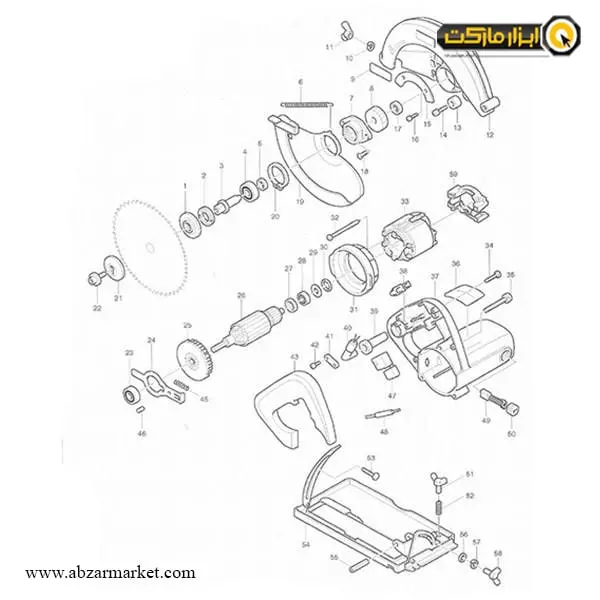 اره گرد بر ماکیتا 185 میلی‌متر مدل 5806B