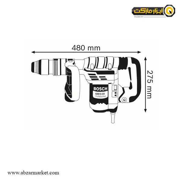 چکش تخریب بوش 6 کیلویی مدل GSH 5 CE