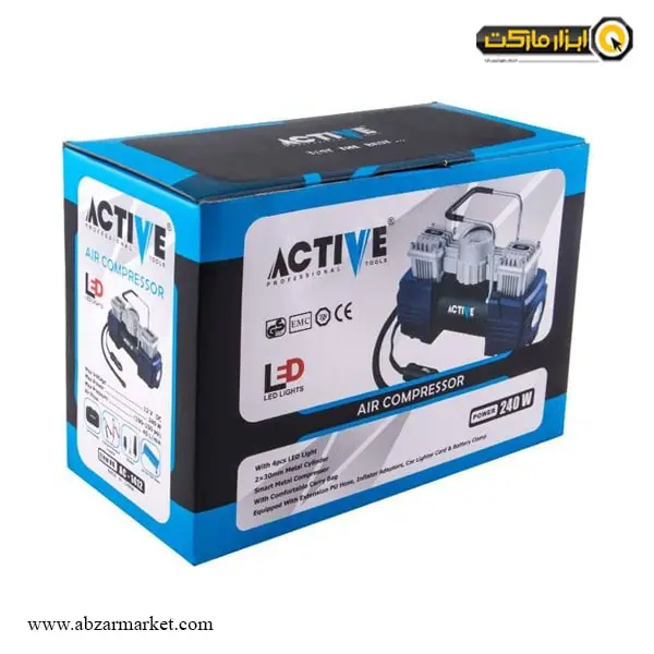 پمپ باد فندکی و سر باتری اکتیو مدل AC-1412