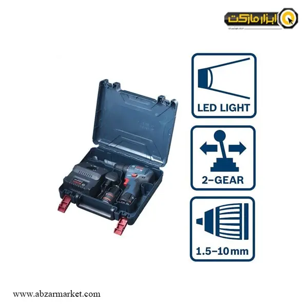 دریل شارژی بوش براشلس لیتیوم 12 ولت مدل GSR 12V-30