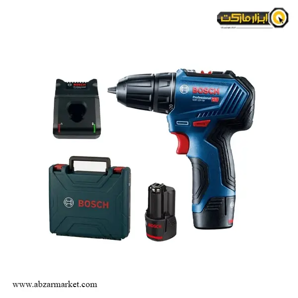 دریل شارژی بوش براشلس لیتیوم 12 ولت مدل GSR 12V-30