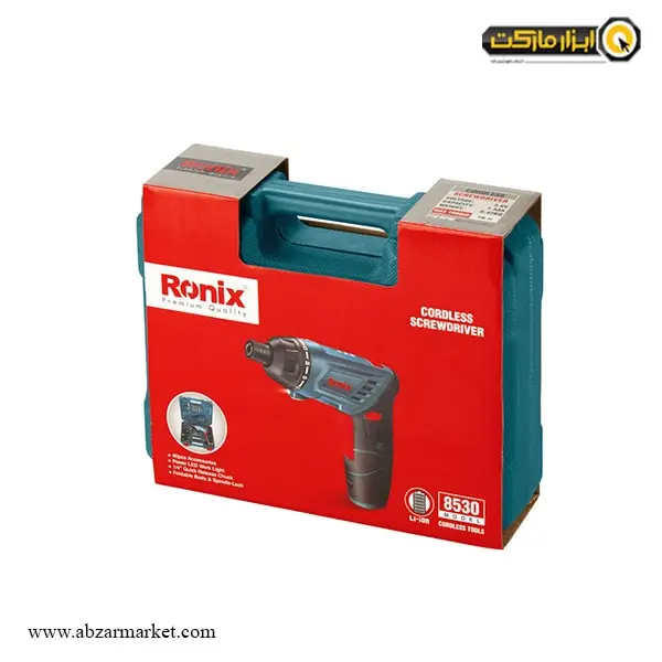 پیچ گوشتی شارژی رونیکس لیتیوم 3.6 ولت مدل 8530