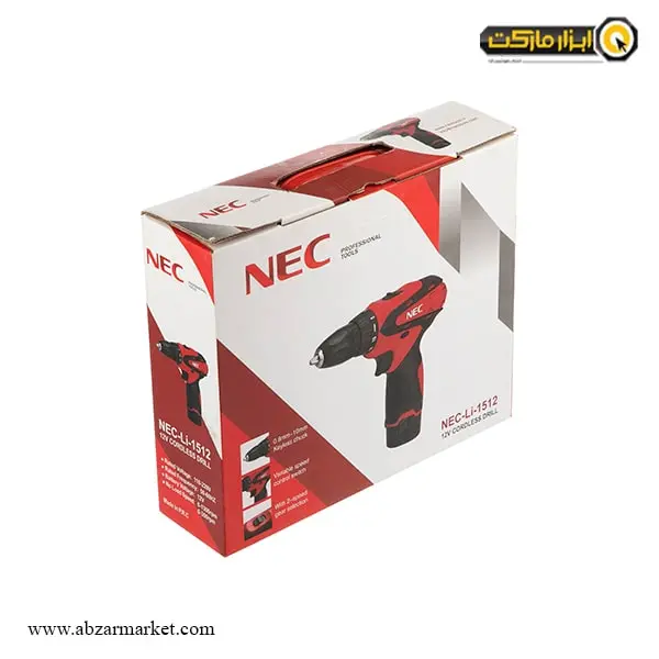 دریل شارژی NEC لیتیوم 12 ولت مدل LI1512 دریل شارژی NEC لیتیوم 12 ولت مدل LI1512