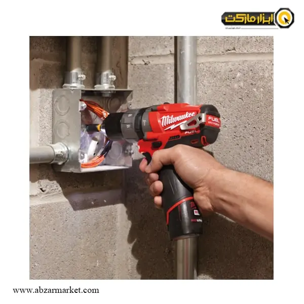 دریل شارژی چکشی میلواکی براشلس لیتیوم 12 ولت مدل M12 CPD-402C