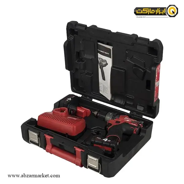 دریل شارژی چکشی میلواکی براشلس لیتیوم 12 ولت مدل M12 CPD-402C