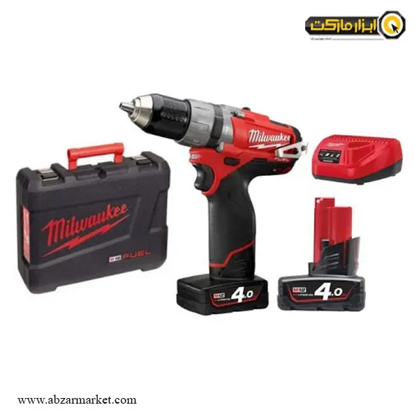 دریل شارژی چکشی میلواکی براشلس لیتیوم 12 ولت مدل M12 CPD-402C