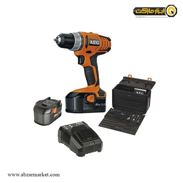 دریل شارژی چکشی AEG نیکل 14.4 ولت مدل BSB14G2NC-KIT1X دریل شارژی چکشی AEG نیکل 14.4 ولت مدل BSB14G2NC-KIT1X