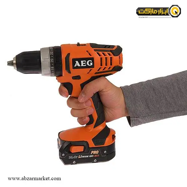 دریل شارژی چکشی AEG لیتیوم 14.4 ولت مدل BSB14G2LI