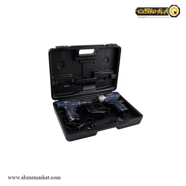 کیت دریل و پیچ گوشتی شارژی هیوندای 12 ولت مدل HP121L-CD2121L