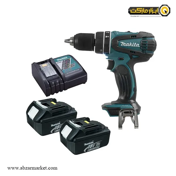 دریل شارژی چکشی ماکیتا لیتیوم 18 ولت مدل DHP456RFE