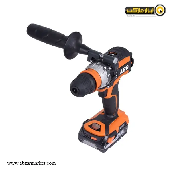 دریل شارژی چکشی AEG براشلس لیتیوم 18 ولت مدل BSB18CBL-202C