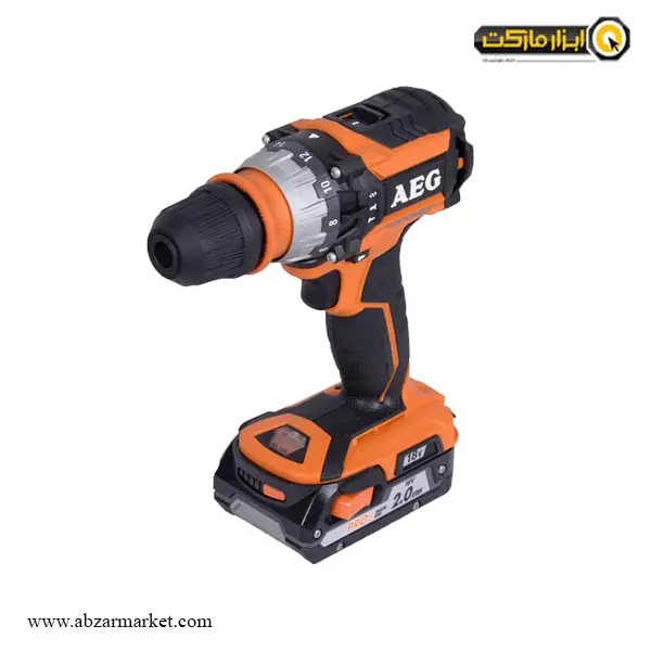 دریل شارژی چکشی AEG براشلس لیتیوم 18 ولت مدل BSB18CBL-202C
