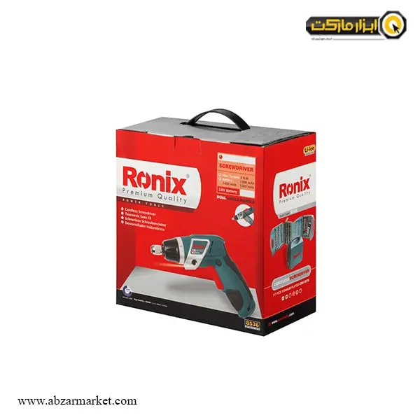پیچ گوشتی شارژی رونیکس لیتیوم 3.6 ولت مدل 8536