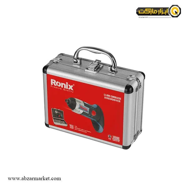 پیچ گوشتی شارژی رونیکس لیتیوم 3.6 ولت مدل 8500