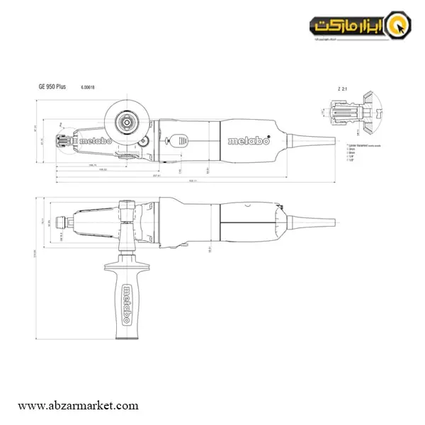 فرز انگشتی متابو گلو بلند مدل GE 950 G Plus