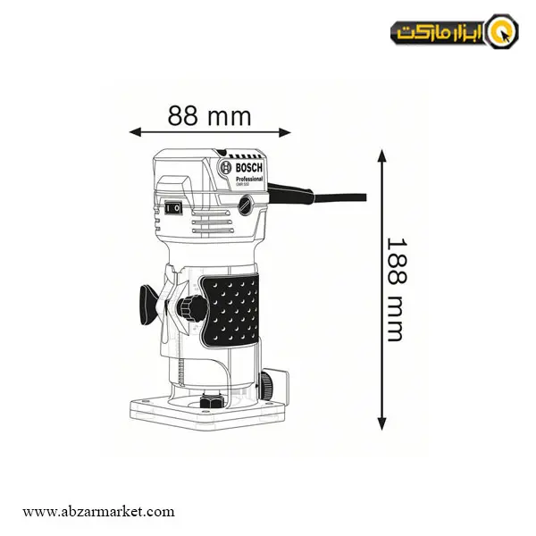 اور فرز مشتی بوش مدل GKF 550 اور فرز مشتی بوش مدل GKF 550