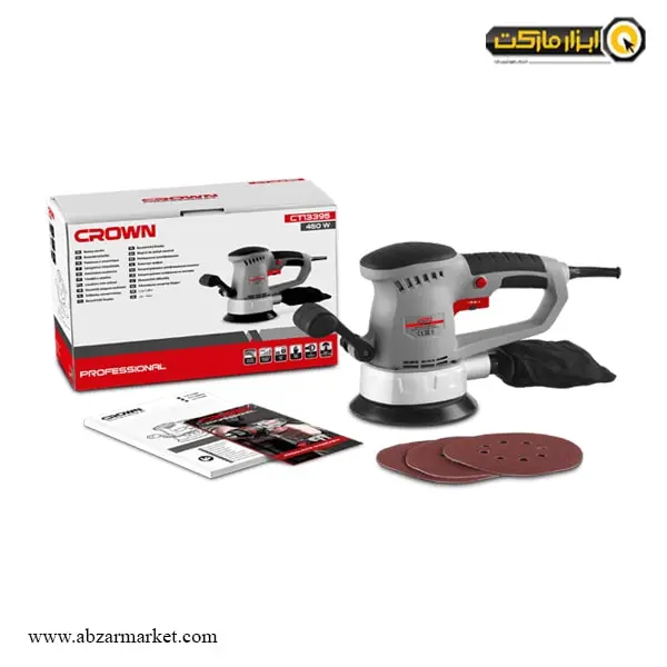 سنباده لرزان گرد کرون 150 میلی‌ متر دیمر دار مدل CT13395