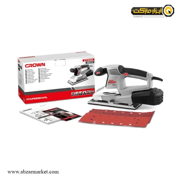 سنباده لرزان مستطیلی کرون دیمر دار مدل CT13401