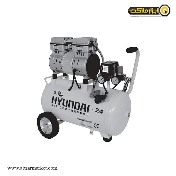 کمپرسور باد سایلنت 24 لیتری هیوندای مدل 1024-AC کمپرسور باد سایلنت 24 لیتری هیوندای مدل 1024-AC
