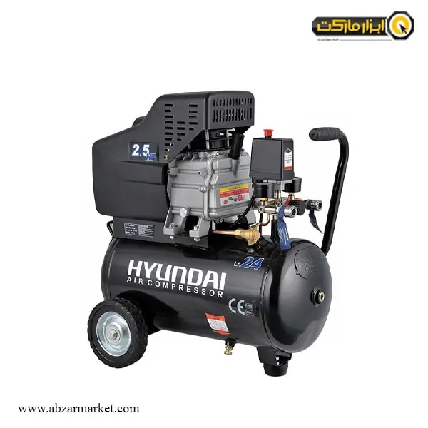 پمپ باد 25 لیتری هیوندای مدل AC-2425 پمپ باد 25 لیتری هیوندای مدل AC-2425