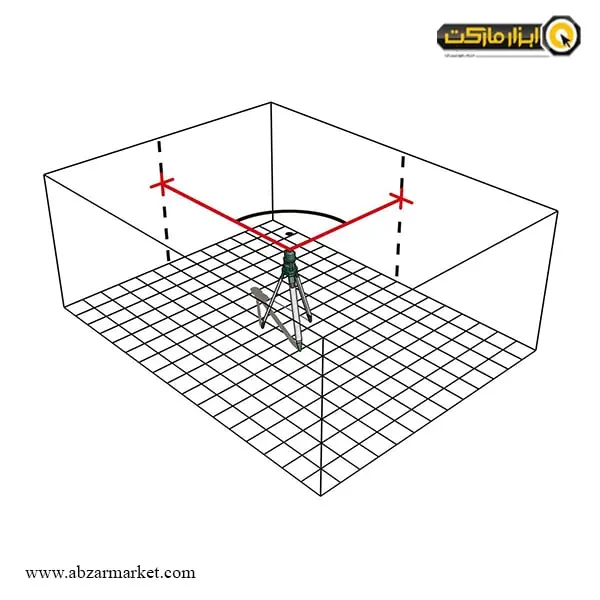 تراز لیزری متابو دو خط افقی مدل BLL 2-15