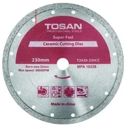 صفحه سرامیک بر توسن 230 میلی متر مدل T2420-230CC