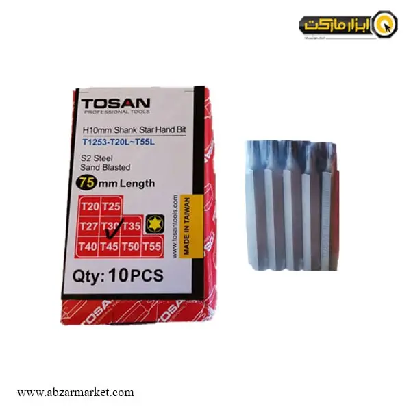 سر پیچ گوشتی ستاره ای توسن بلند 10 عددی سر پیچ گوشتی ستاره ای توسن بلند 10 عددی