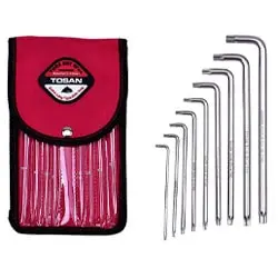 ست آچار آلن ستاره ای توسن بلند 9 عددی مدل T728-B1050