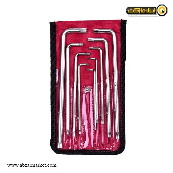ست آچار آلن ستاره ای توسن بلند 9 عددی مدل T728-B1050