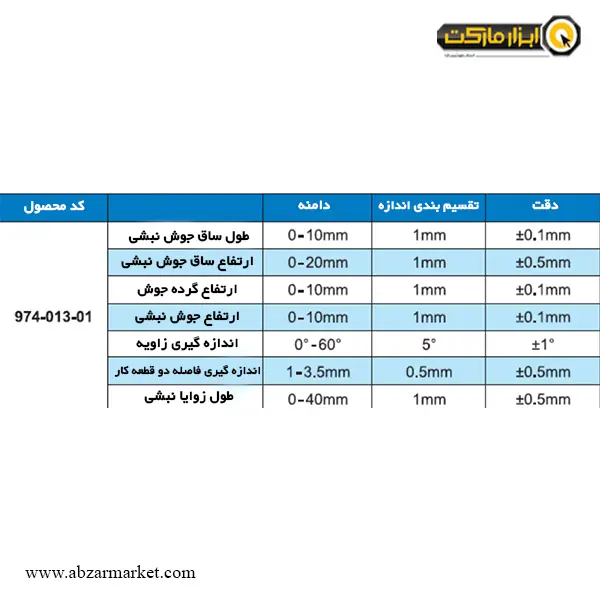 گیج جوشکاری آکاد مدل 01-013-974