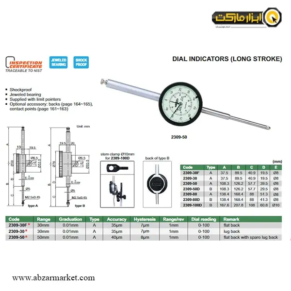 ساعت اندیکاتور اینسایز (با گارانتی شرکتی) مدل 50-2309