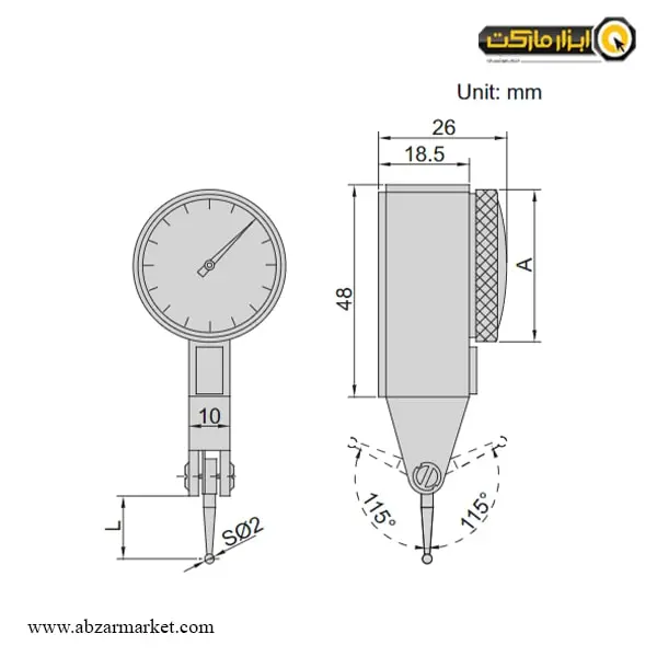 ساعت شیطونکی اینسایز کورس 0.8 میلی متر (با گارانتی شرکتی) مدل 08-2381