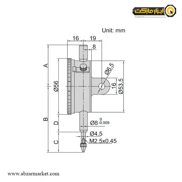 ساعت اندیکاتور اینسایز (با گارانتی شرکتی) مدل 1-2313