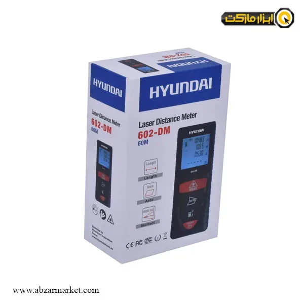 متر لیزری هیوندای 60 متری مدل 602-DM متر لیزری هیوندای 60 متری مدل 602-DM