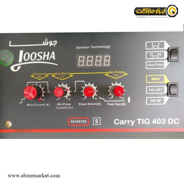 اینورتر جوشکاری تیگ گام الکتریک (جوشا) 400 آمپر مدل Carry TIG 403 DC