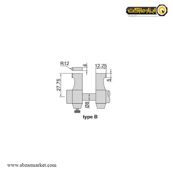 میکرومتر اینسایز 75-50 میلی متر داخل سنج (با گارانتی شرکتی) مدل 75-3220