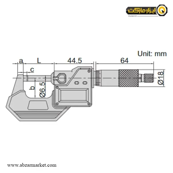 میکرومتر دیجیتال اینسایز خارج سنج 125-100 میلی متر مدل 125-3108