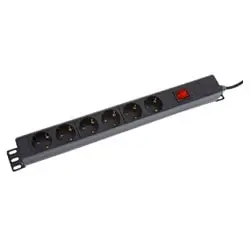 شش خانه رک مونت کلید دار پارت الکتریک مدل PRT 2253