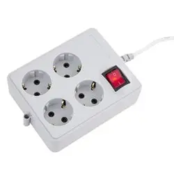 چهار راهی ارت دار پارت الکتریک با کابل 3 متری مدل PRT 318