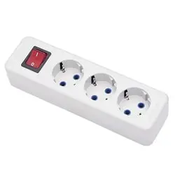 سه راهی ارت دار پارت الکتریک با کابل 3 متری مدل PRT 1015
