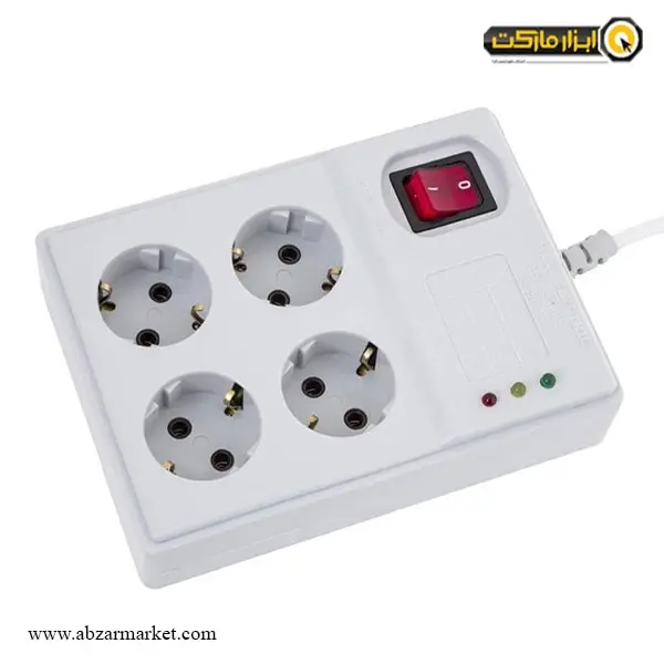 چهار راهی و محافظ کامپیوتر پارت الکتریک کابل 3 متری مدل PRT 894 چهار راهی و محافظ کامپیوتر پارت الکتریک کابل 3 متری مدل PRT 894