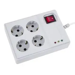 چهار راهی و محافظ کامپیوتر پارت الکتریک کابل 5 متری مدل PRT 773