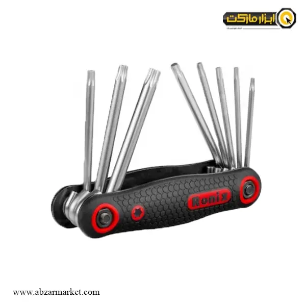 آچار آلن ستاره ای رونیکس چاقویی 8 عددی مدل RH-2021
