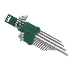 آچار آلن ستاره ای (پنج پر) جانزوی کارتی فوق بلند 9 عددی مدل H16109S