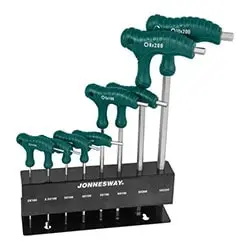 ست آچار آلن سر گرد جانزوی دسته دار 8 عددی مدل H10MB08S