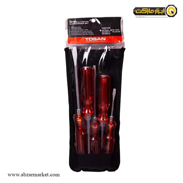 ست پیچ گوشتی ضربه خور توسن 5 عددی مدل T4865-SB5 ست پیچ گوشتی ضربه خور توسن 5 عددی مدل T4865-SB5