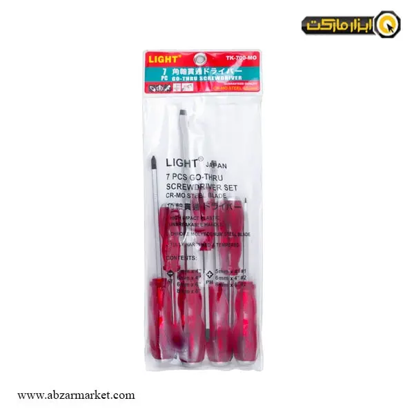 ست پیچ گوشتی ضربه خور لایت 7 عددی مدل TK-700-MO ست پیچ گوشتی ضربه خور لایت 7 عددی مدل TK-700-MO