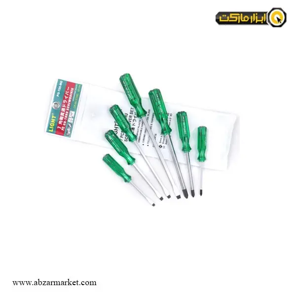 ست پیچ گوشتی ضربه خور لایت 7 عددی مدل PG-700-MO ست پیچ گوشتی ضربه خور لایت 7 عددی مدل PG-700-MO
